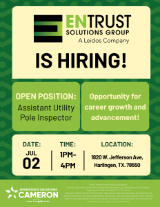 ENTRUST hiring event 07.12.26