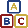 A B C block logo